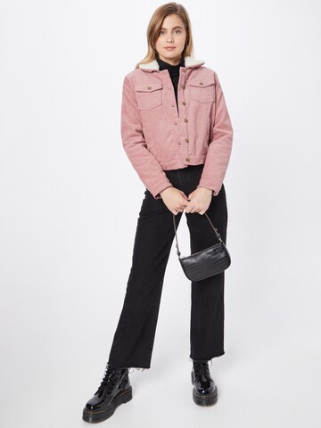 ABOUT YOU Between-Season Jacket 'Charlotta' in Pink