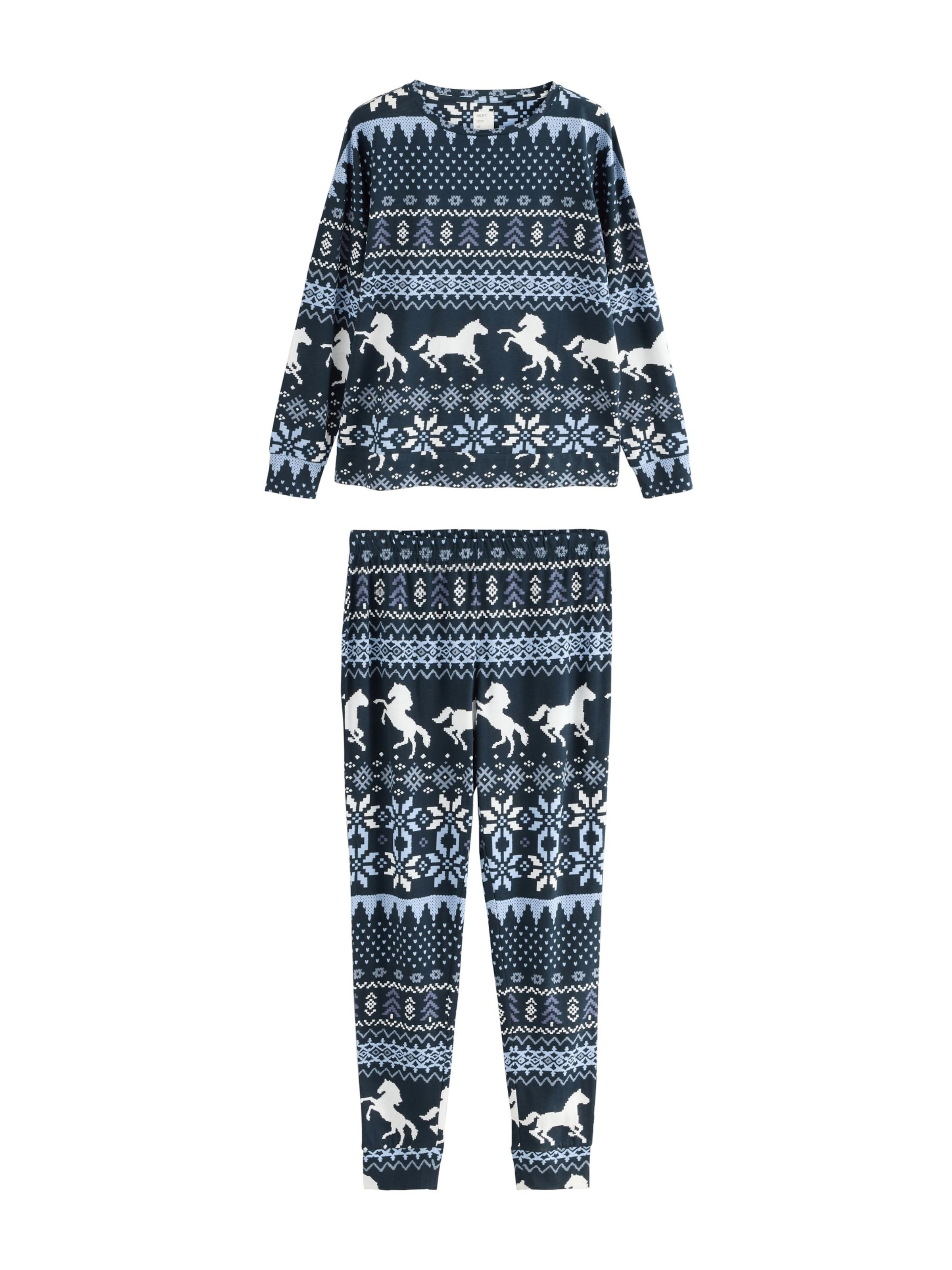 Next Πιτζάμα σε μπλε: μπροστά