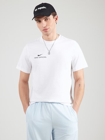 T-Shirt 'OFFICIAL' Nike Sportswear en blanc