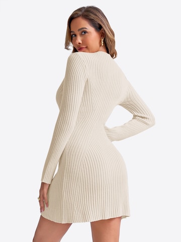 Imily Bela - Vestido de punto en beige: atrás