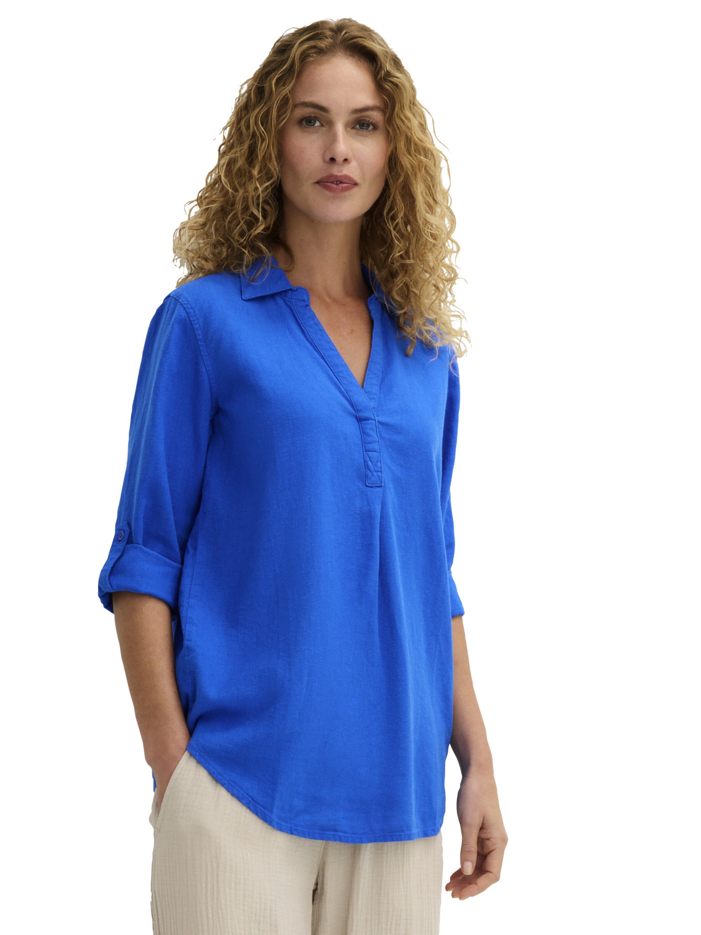 bonprix Bluse in Blau: Vorderseite