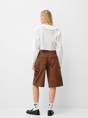 Bershka Bluzka w kolorze biały