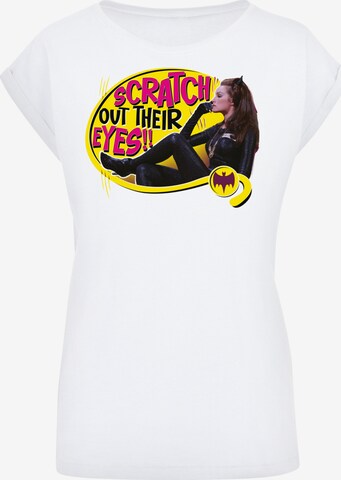 F4NT4STIC Shirt 'Batman TV Series Catwoman Scratch' in White: front