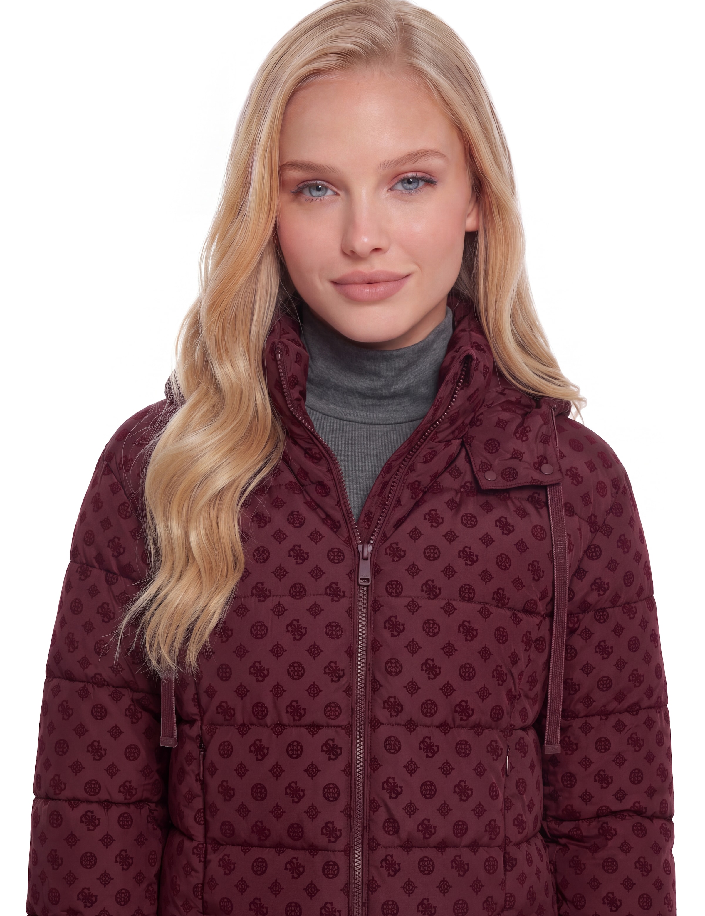 GUESS Winter Jacket in Brown
