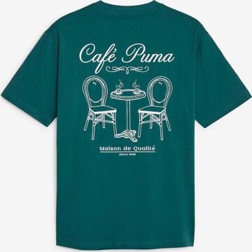 T-Shirt 'CAFE' PUMA en vert