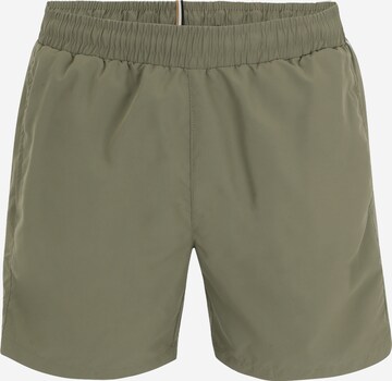 BOSS Swimming shorts 'Dolphin' in Green: front