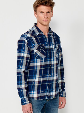 KOROSHI Regular fit Overhemd in Blauw