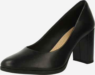 Escarpins 'Freva Court' CLARKS en noir : devant