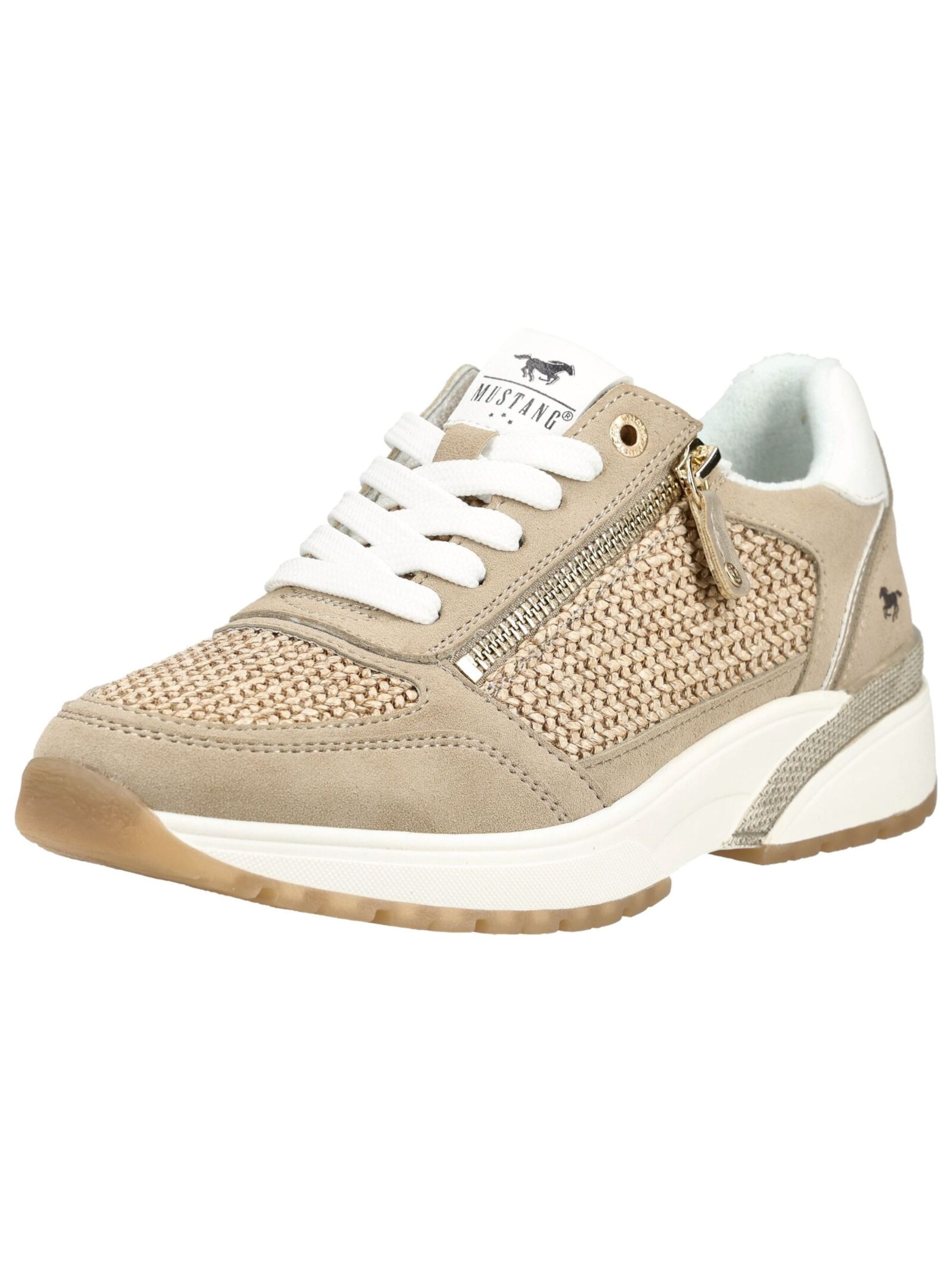 MUSTANG Sneakers laag in Beige: voorkant
