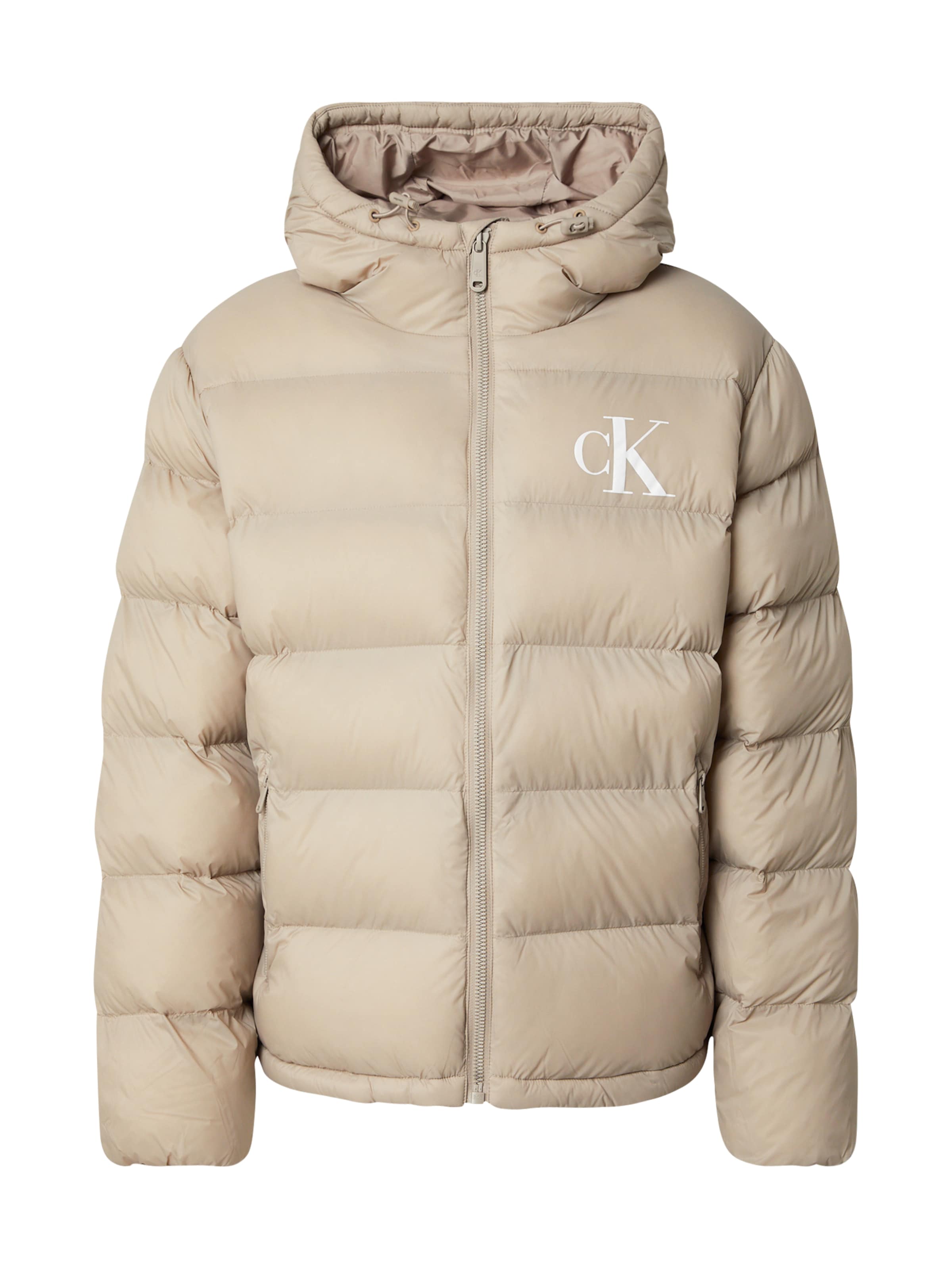 Calvin Klein Jeans Χειμερινό μπουφάν σε καφέ: μπροστά