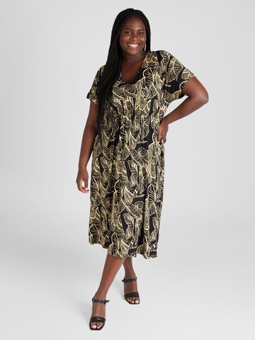 Robe 'CLARISA' ONLY Carmakoma en noir : devant