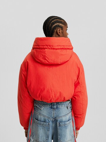 Veste mi-saison Bershka en rouge