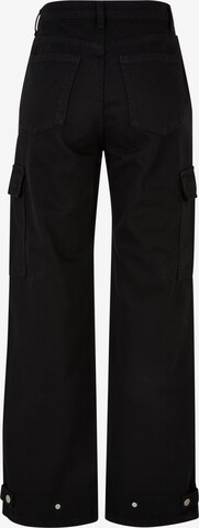 DEF Wide Leg Cargohose in Schwarz