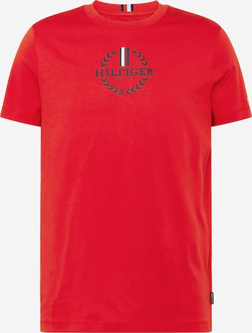 TOMMY HILFIGER T-shirt i röd: framsida