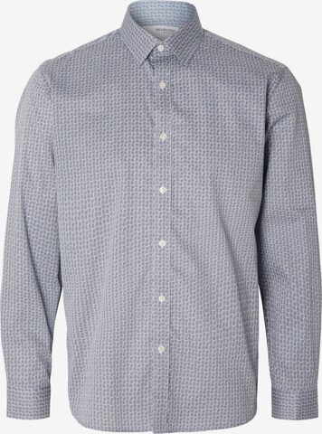 SELECTED HOMME Regular fit Button Up Shirt in Blue: front