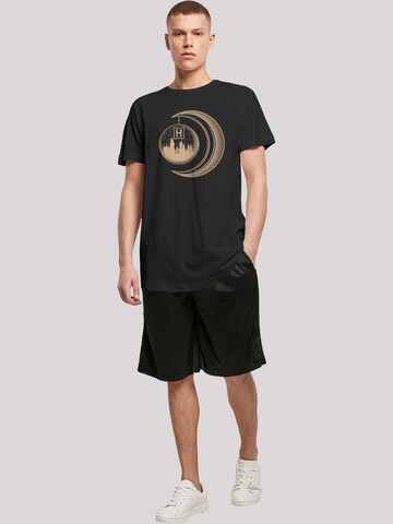 T-Shirt 'Harry Potter Hogwarts Moon' F4NT4STIC en noir