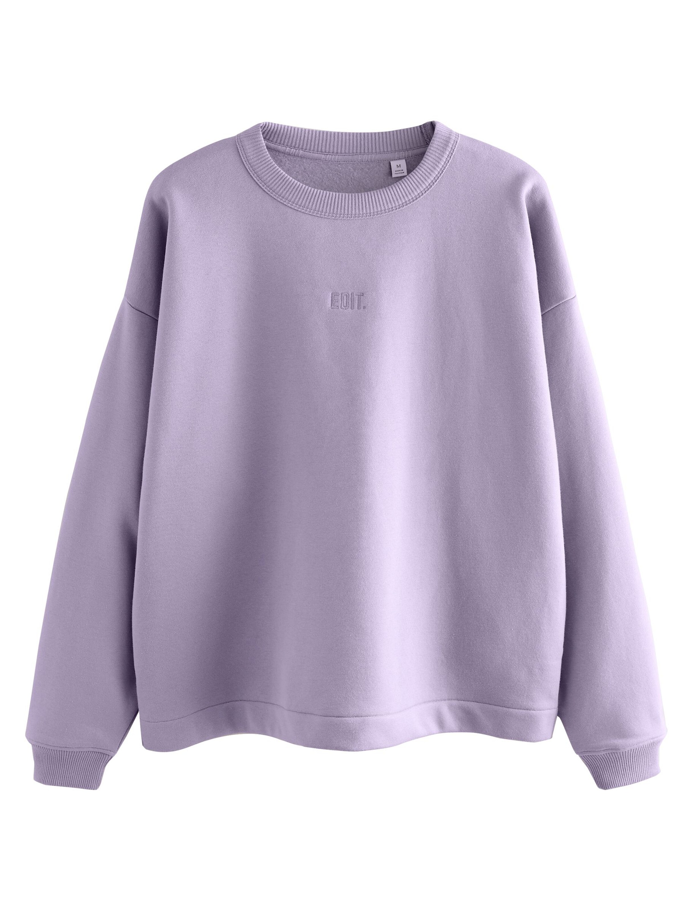 Sweat-shirt 'Edit' Next en violet : devant