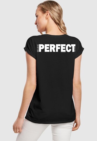Merchcode T-Shirt 'Believe Front' in Schwarz
