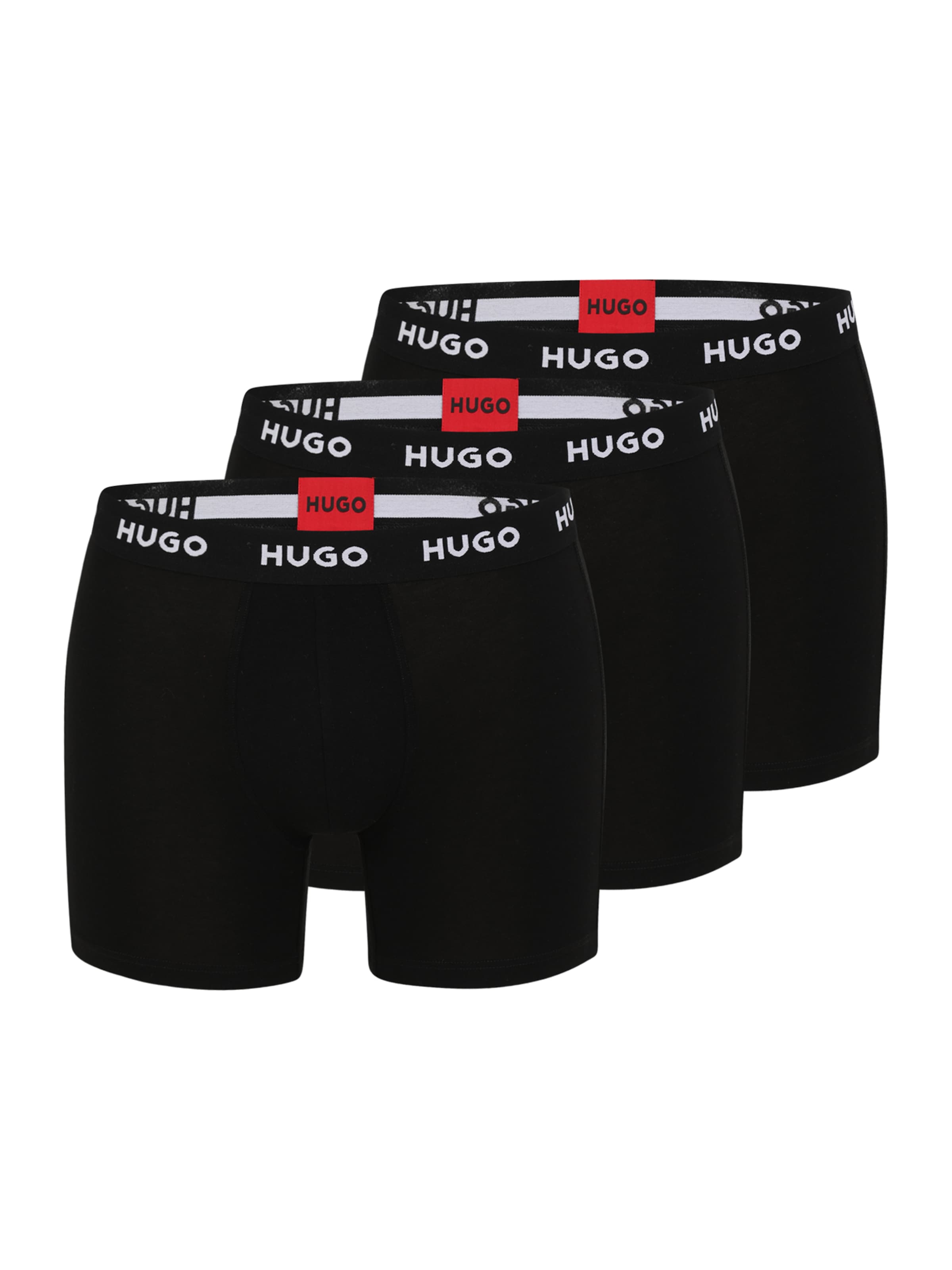 HUGO Μποξεράκι σε μαύρο: μπροστά