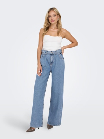 ONLY Wide leg Jeans 'Emma' in Blauw