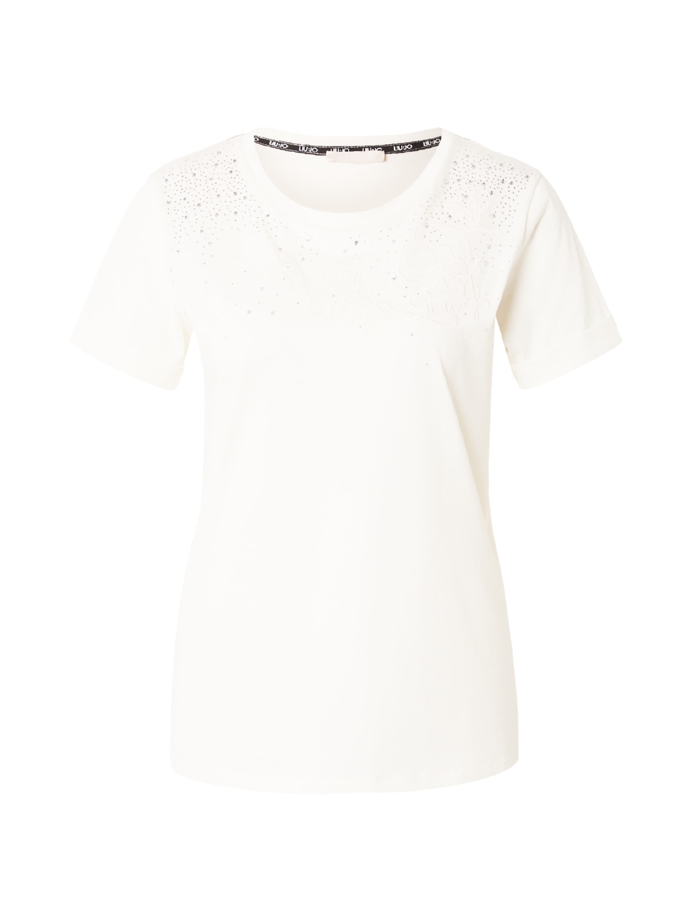 Liu Jo Μπλουζάκι 'ECS' σε λευκό: μπροστά