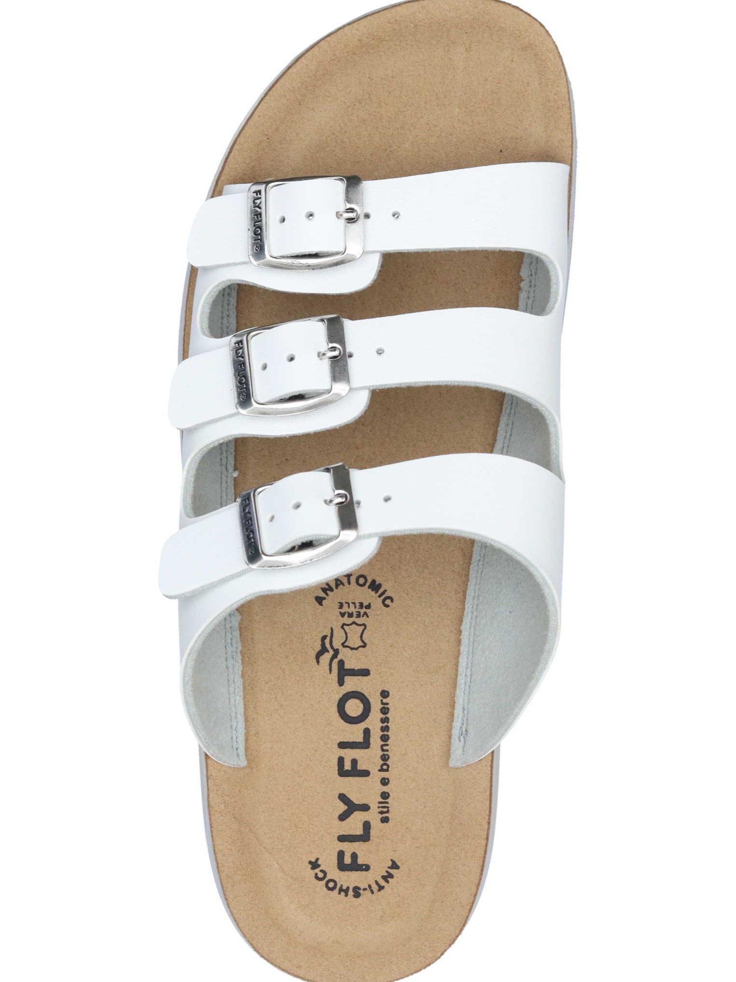 FLY FLOT Mules in White