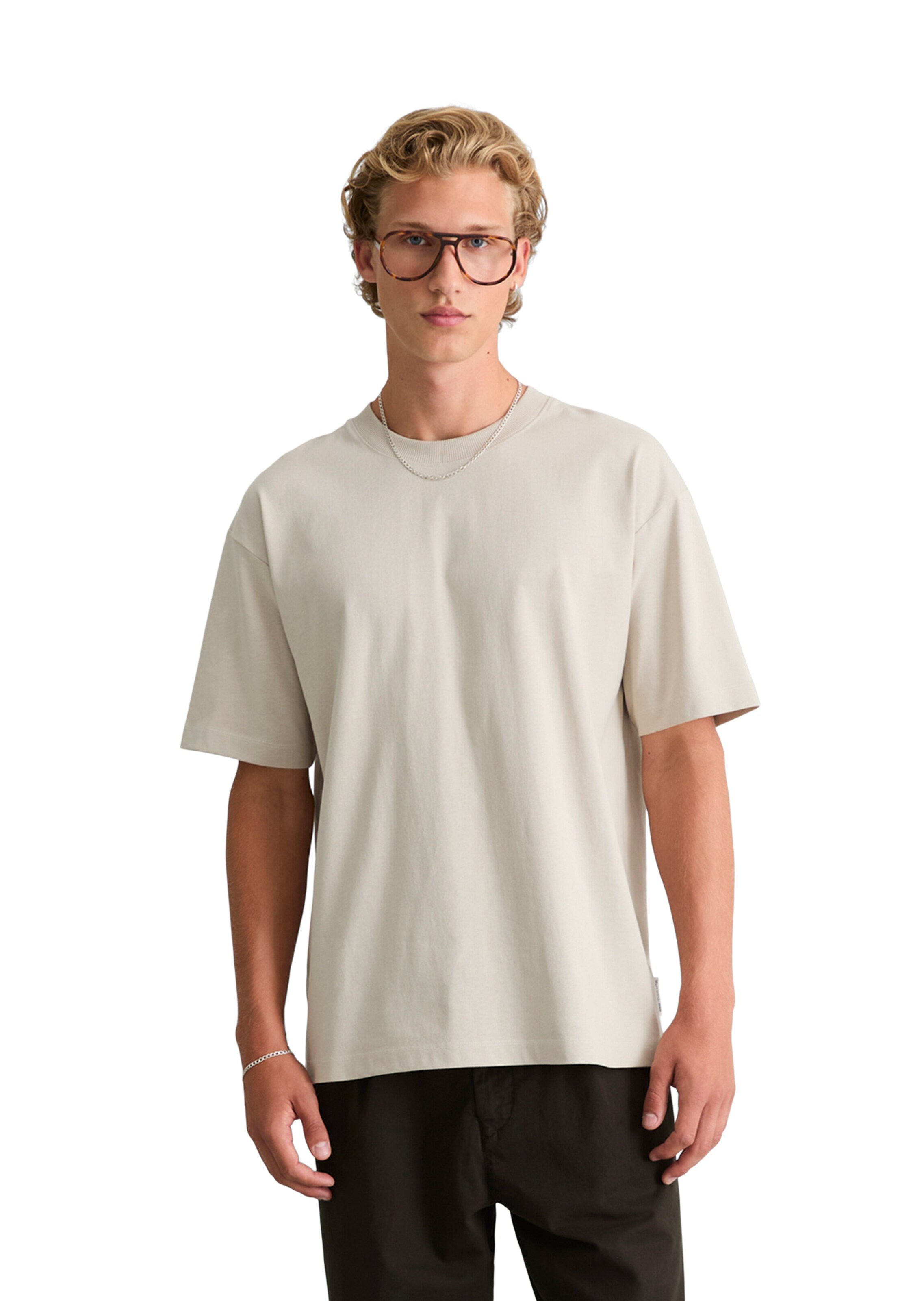 T-Shirt Marc O'Polo DENIM en beige : devant