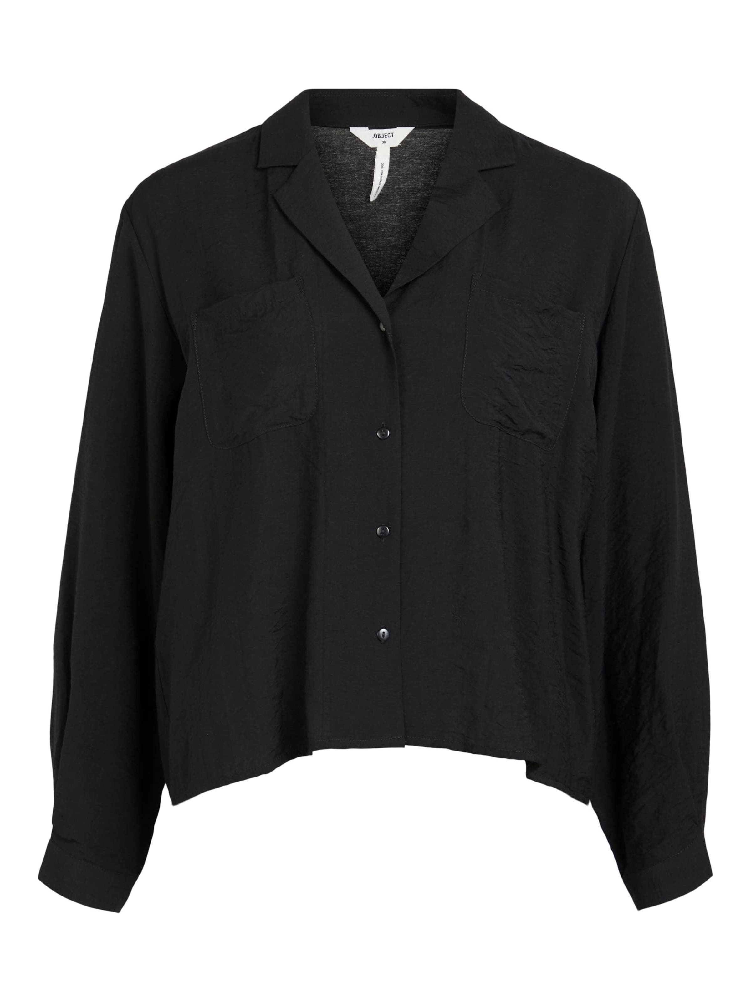 OBJECT - Blusa 'Seline' en negro: frente