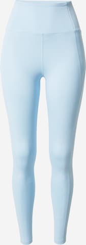 Girlfriend Collective Skinny Workout Pants in Blue: front