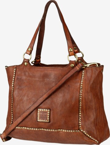 Campomaggi Shoulder Bag 'Kura' in Brown: front