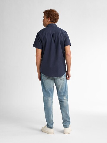 Petrol Industries Regular fit Overhemd 'Oceanbreeze' in Blauw