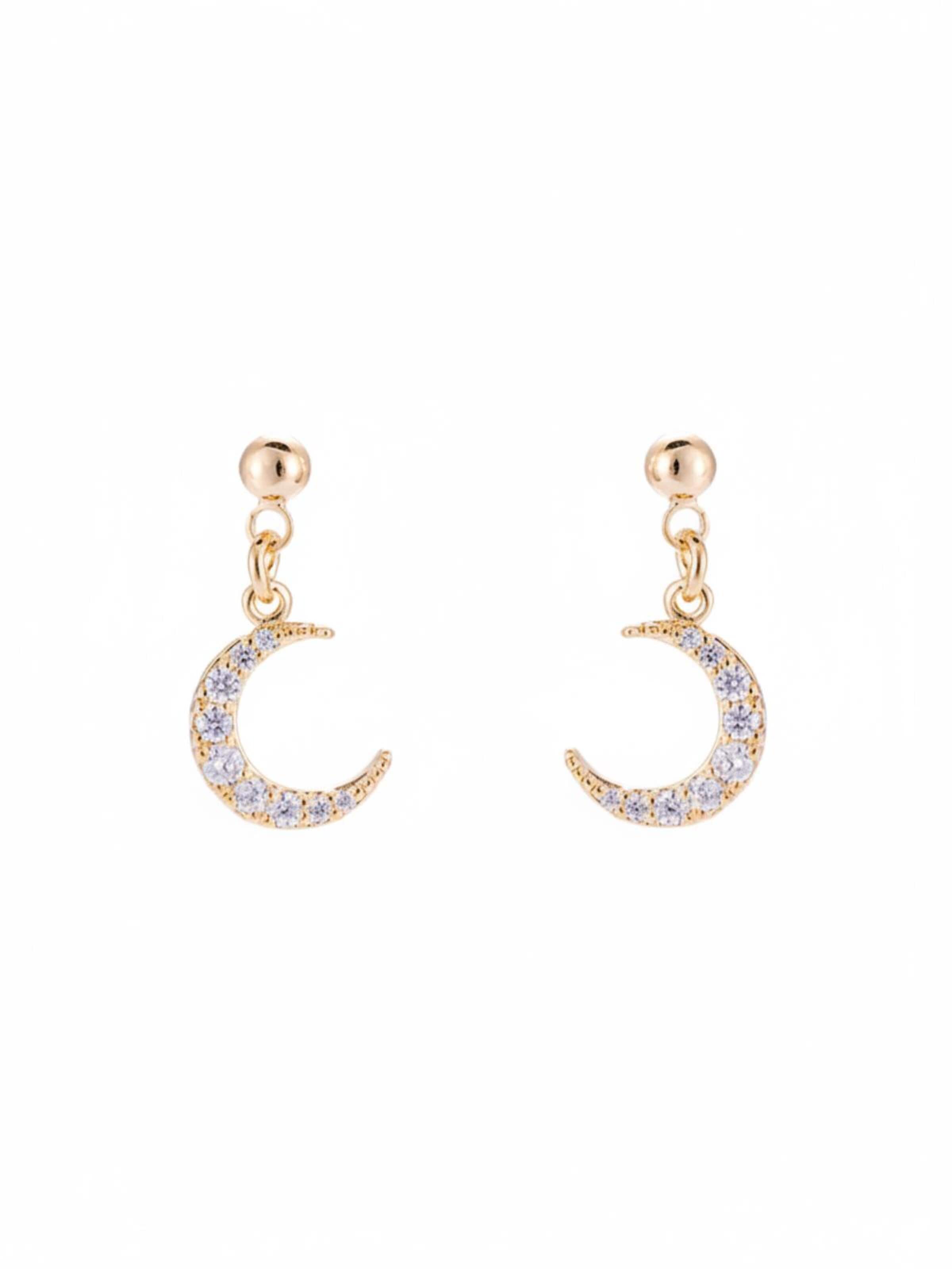 Cala Rose Earrings 'Tara' in Gold: front