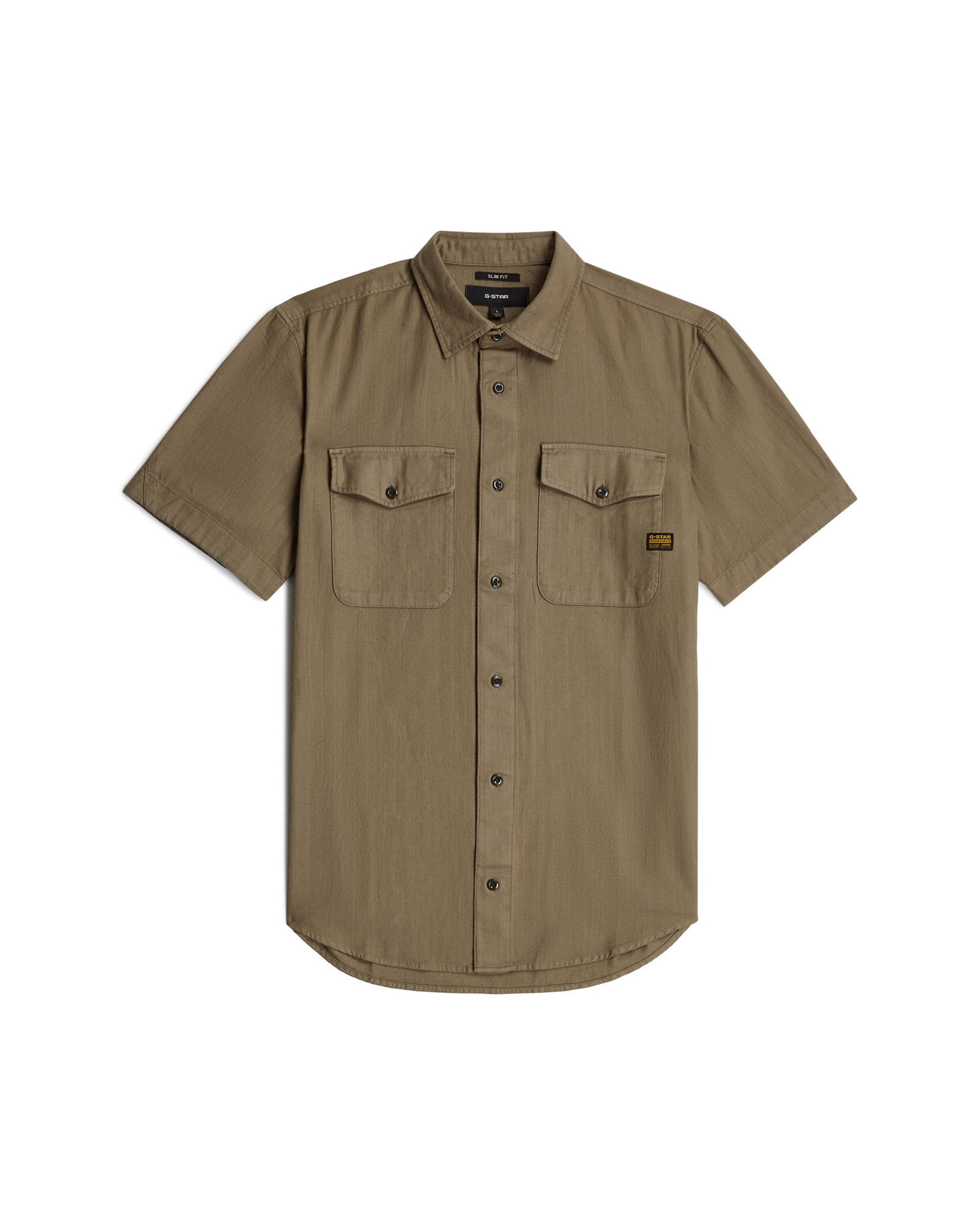 G-STAR Overhemd 'Marine Slim Shirt ' in de kleur Olijfgroen, Productweergave