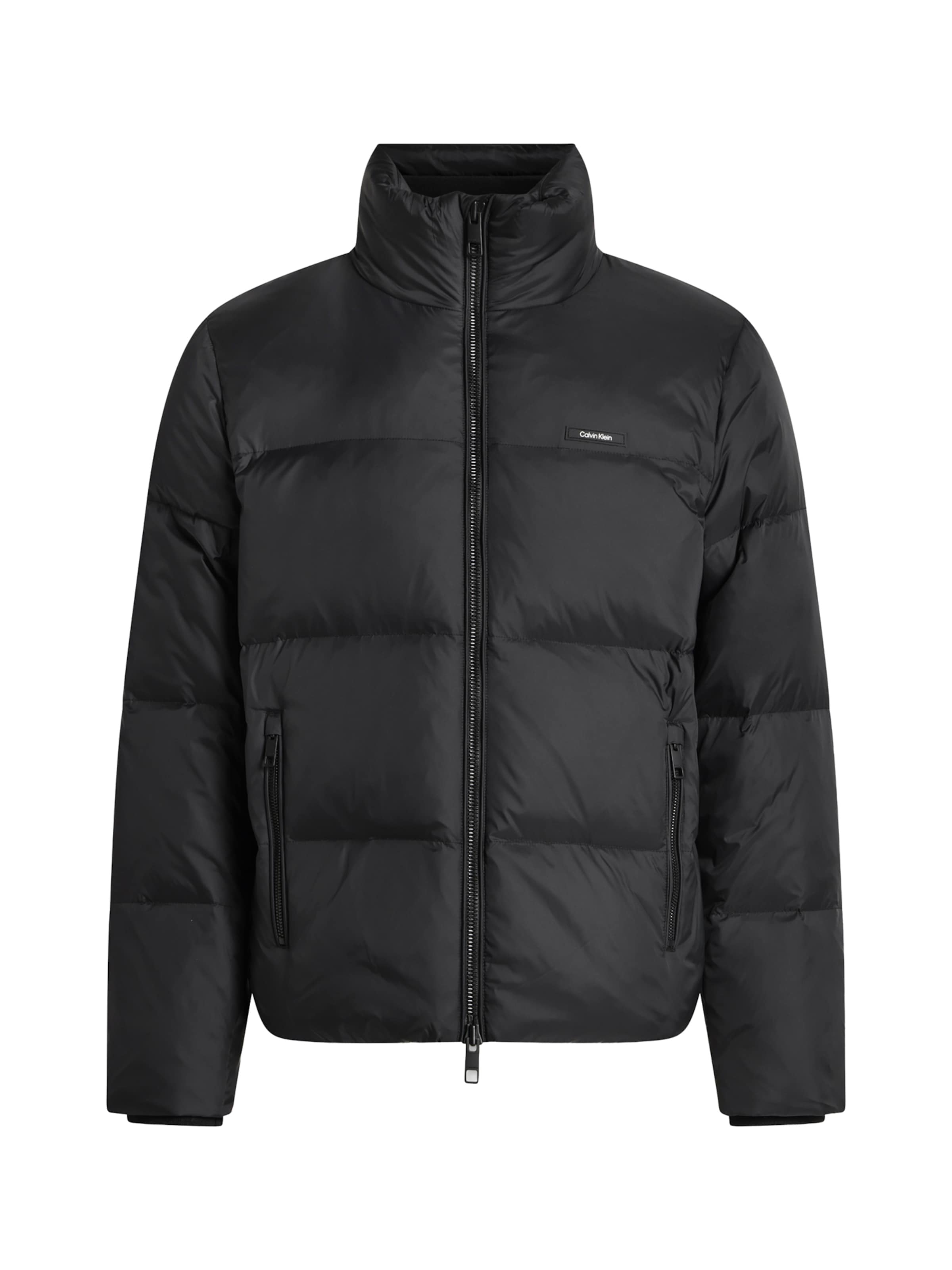 Calvin Klein Зимняя куртка в Черный: спереди