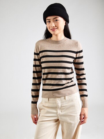 VILA Sweater 'VIKERRY' in Beige: front