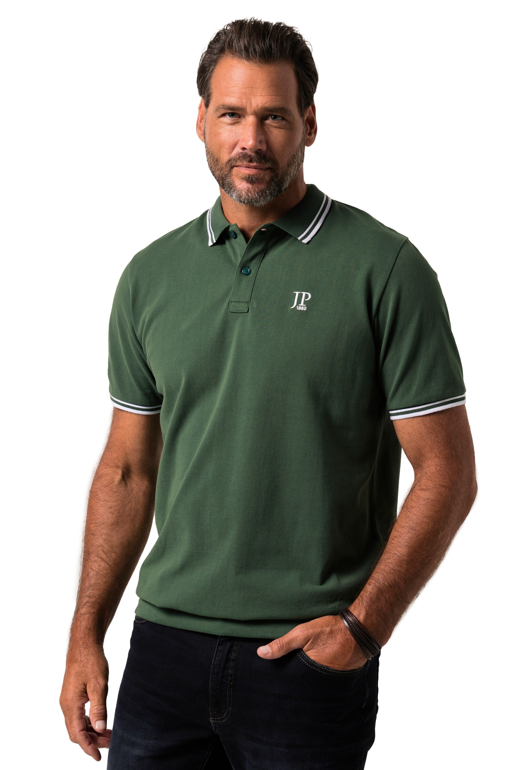 JP1880 Shirt in Green: front