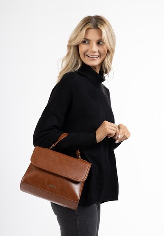 Usha Handbag in Brown: front