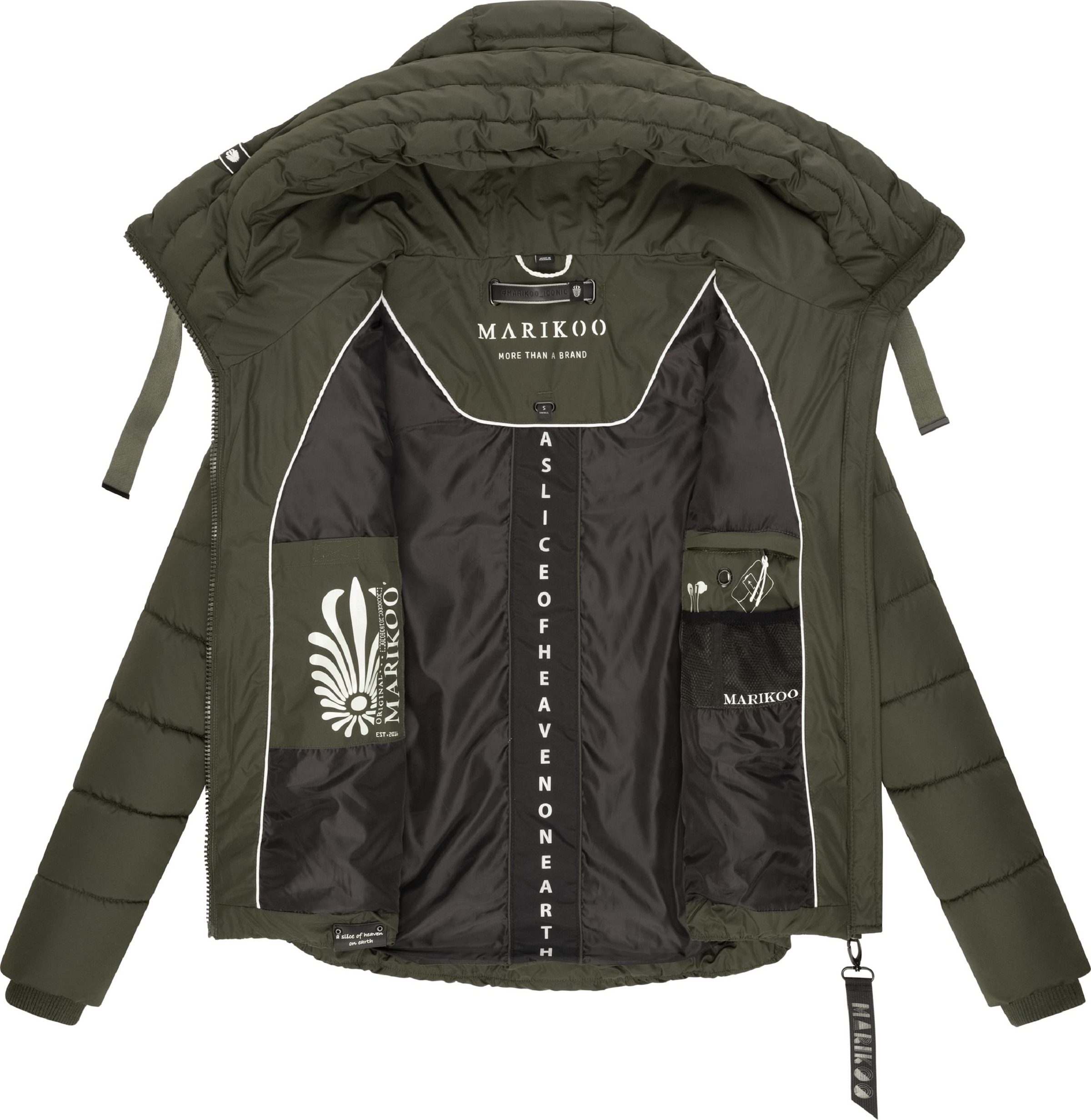 Veste d’hiver 'Amayaa-1' MARIKOO en vert
