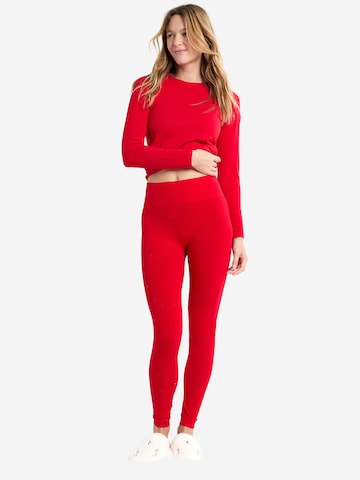 ETAM Skinny Leggings 'Wilby' in Red