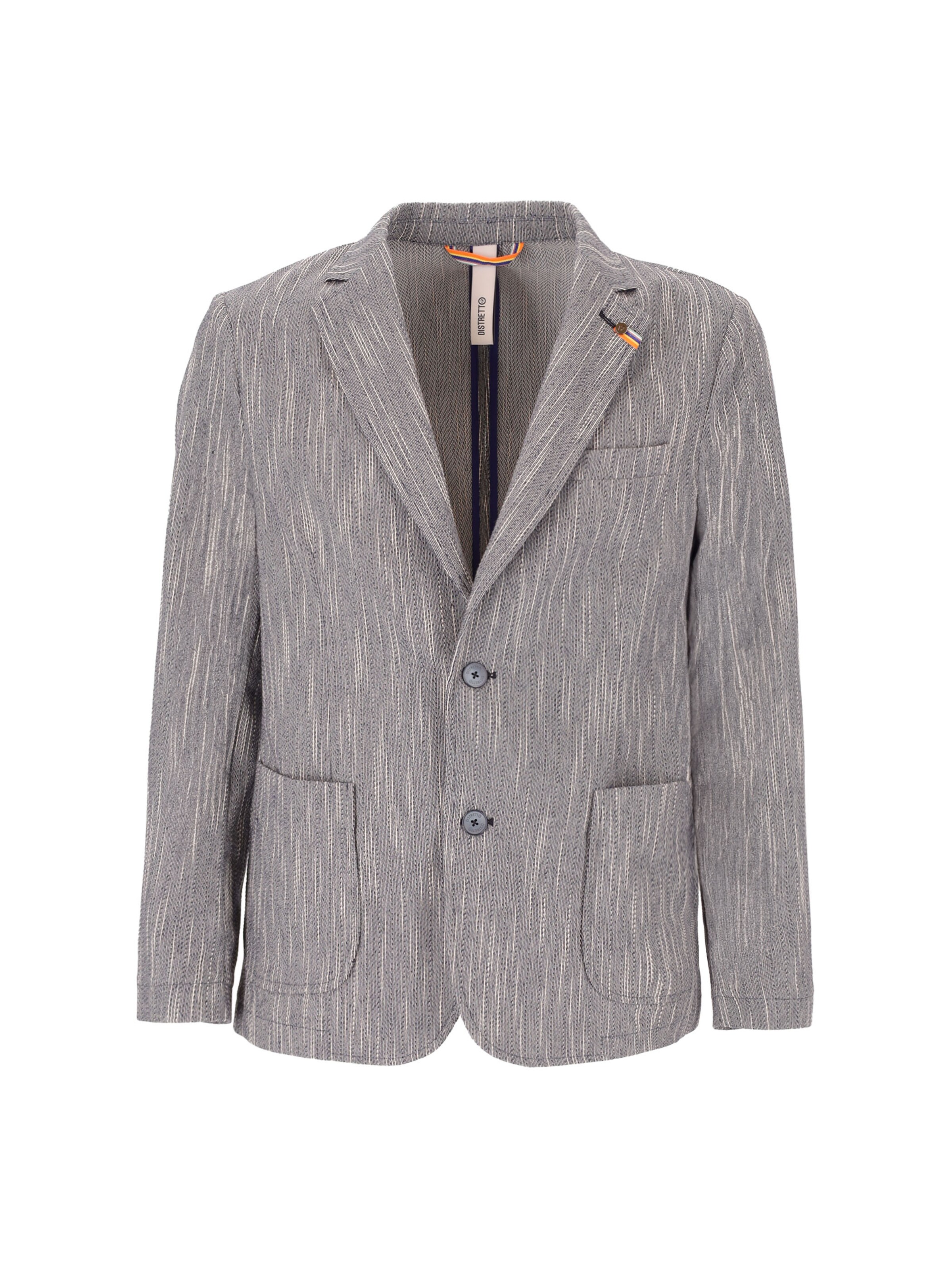 Distretto12 Regular Fit Sakko 'Andres' in Grau: Vorderseite