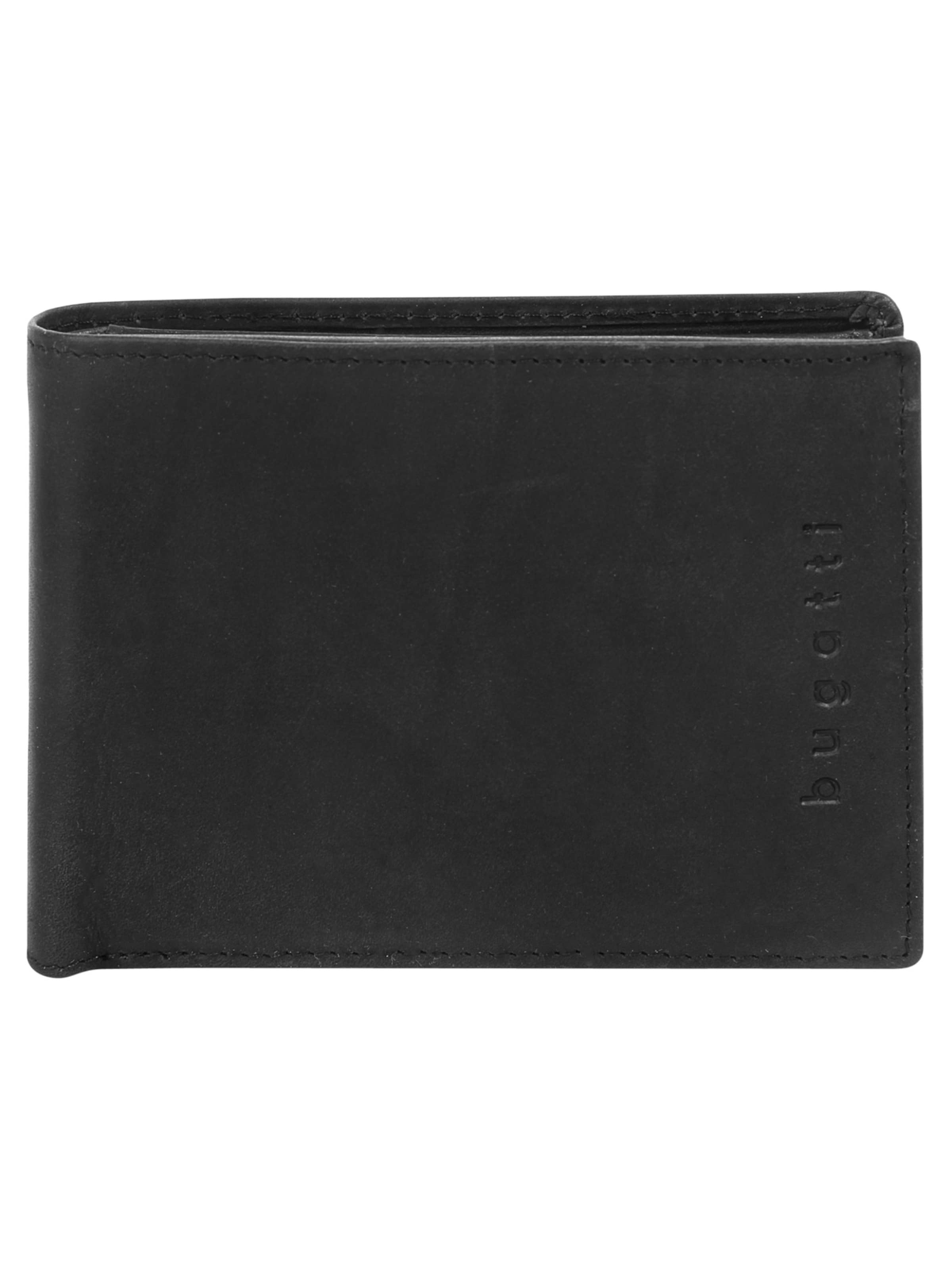 bugatti Wallet 'bugatti Geldbörse ROMANO' in Black: front