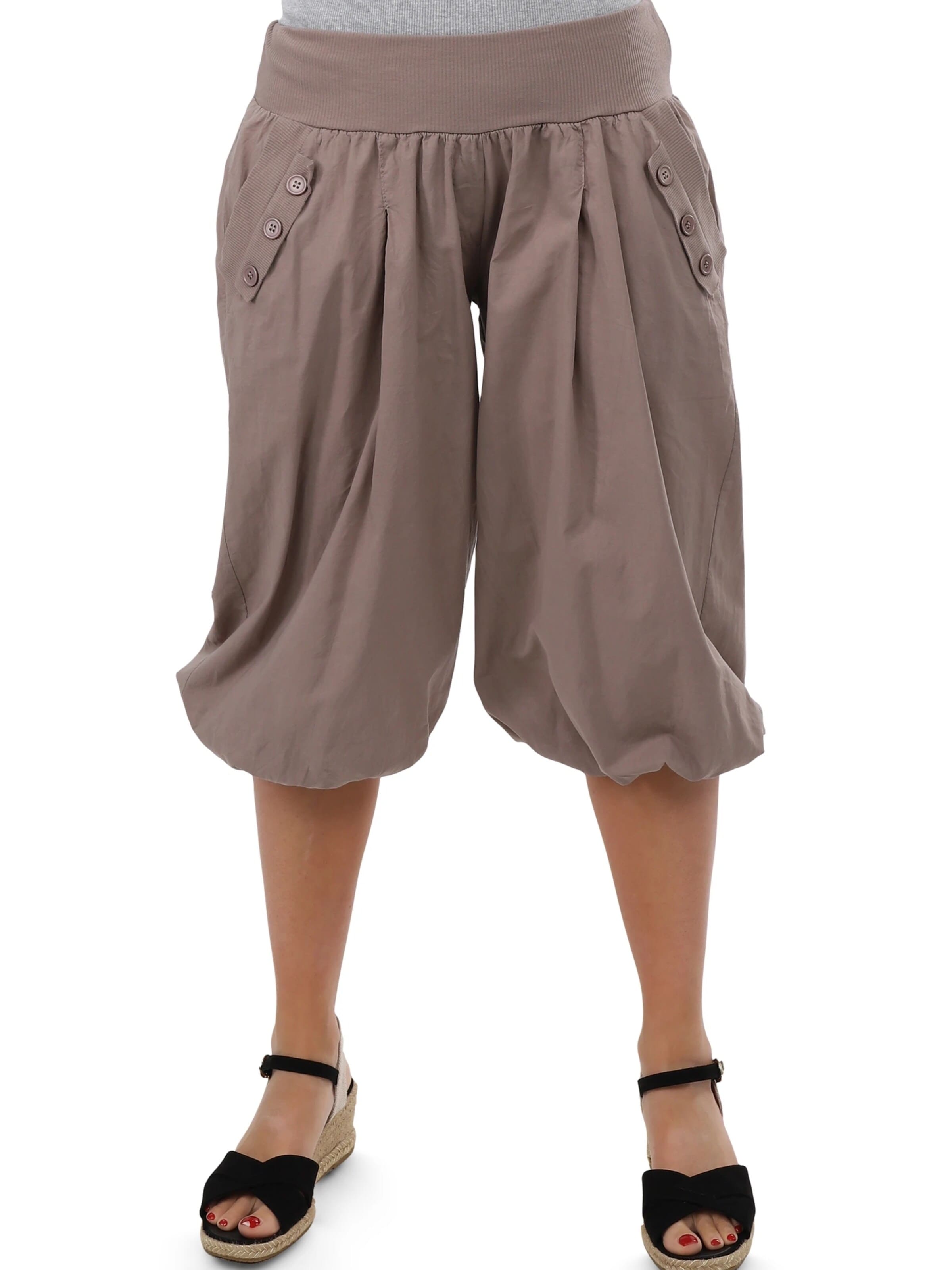 malito more than fashion Loose fit Harem Pants in Brown