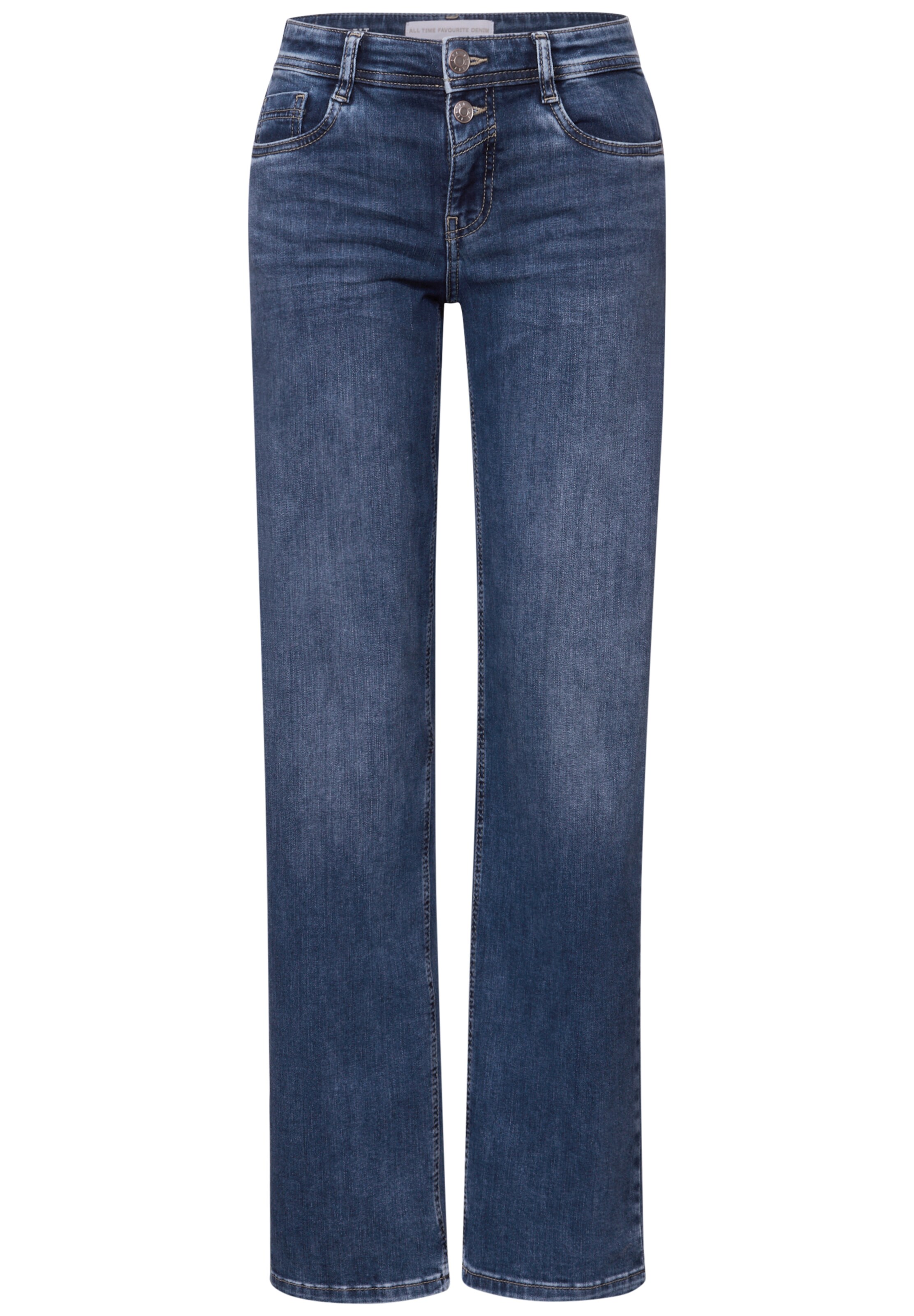 STREET ONE Regular Jeans in Blau: Vorderseite