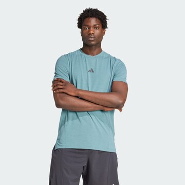 ADIDAS PERFORMANCE - regular Camiseta funcional en verde: frente