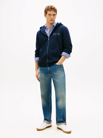 TOMMY HILFIGER Sweatjacke in Blau