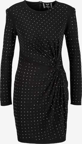 19V69 ITALIA Cocktailmekko 'Romana' värissä musta: etupuoli