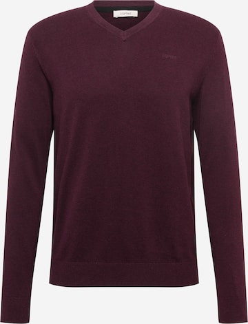 Pullover di ESPRIT in rosso: frontale