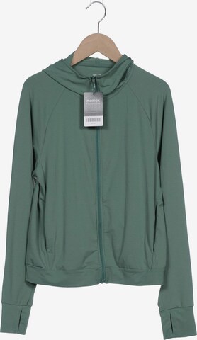 UNIQLO Sweatshirt & Zip-Up Hoodie in S in Green: front