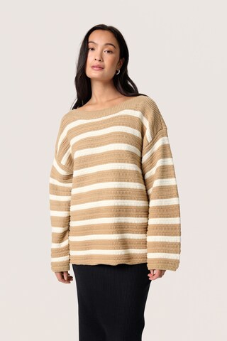 SOAKED IN LUXURY Pullover 'SLSusanna' i beige: forside
