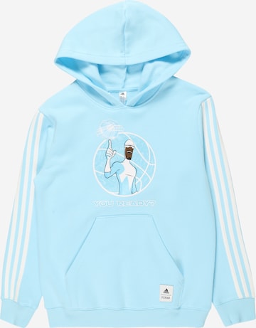 ADIDAS PERFORMANCE Athletic Sweatshirt 'Frozone' in Blue: front